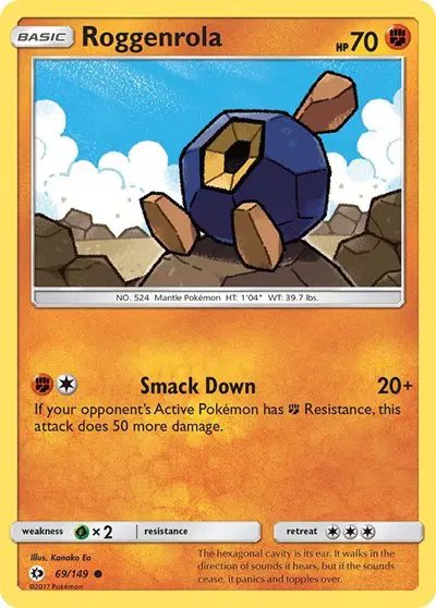 Roggenrola — Sun & Moon Base Set 69
