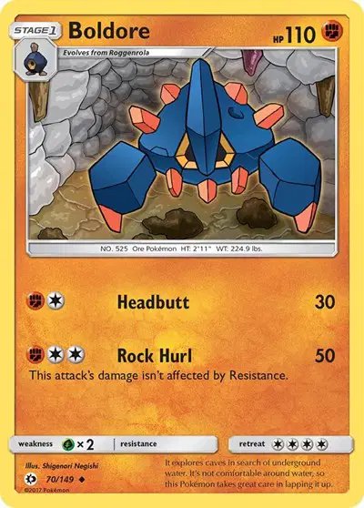 Boldore — Sun & Moon Base Set 70