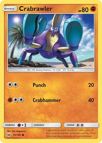 Crabrawler — Sun & Moon Base Set 72