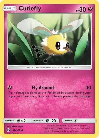 Cutiefly — Sun & Moon Base Set 92