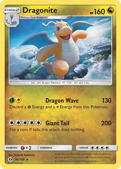 Dragonite — Sun & Moon Base Set 96
