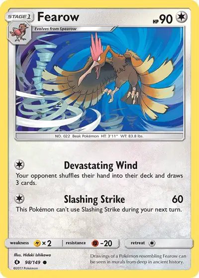 Fearow — Sun & Moon Base Set 98