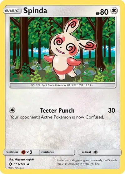 Spinda — Sun & Moon Base Set 102