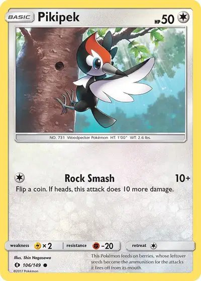 Pikipek — Sun & Moon Base Set 106