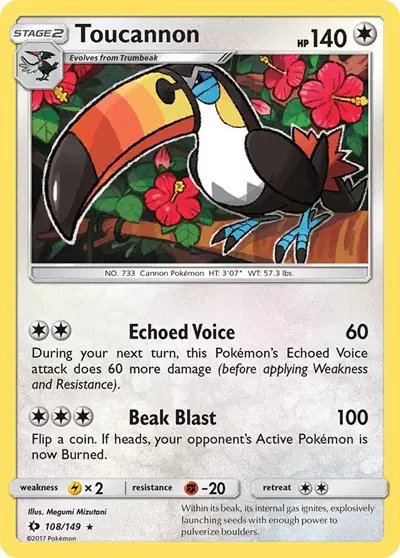 Toucannon — Sun & Moon Base Set 108