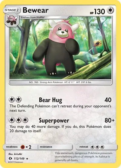 Bewear — Sun & Moon Base Set 112