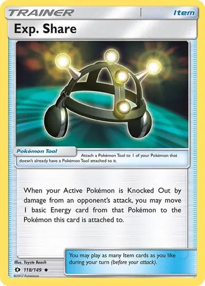 Exp. Share — Sun & Moon Base Set 118