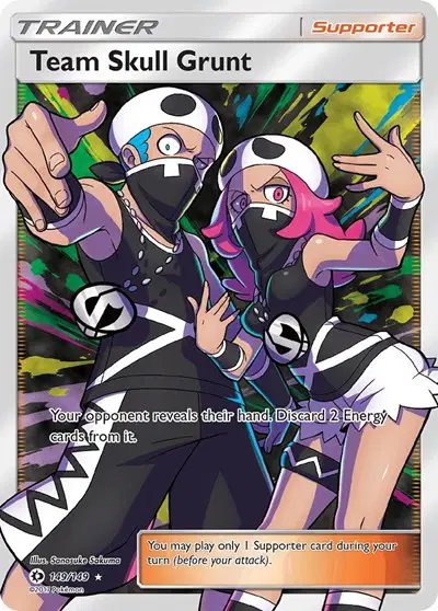 Team Skull Grunt (Full Art) — Sun & Moon Base Set 149