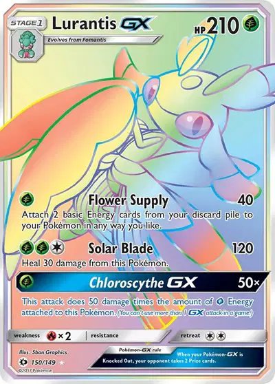 Lurantis GX (Secret) — Sun & Moon Base Set 150
