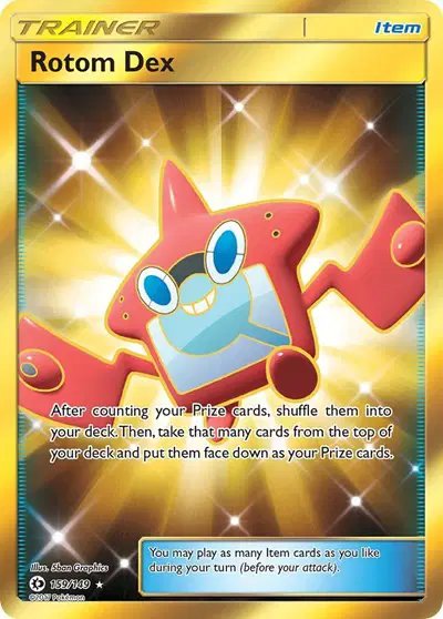 Rotom Dex (Secret) — Sun & Moon Base Set 159