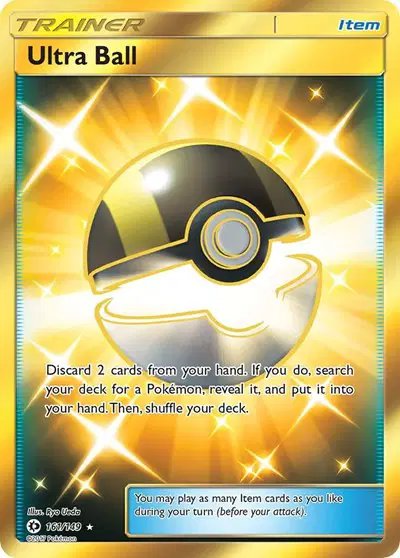 Ultra Ball (Secret) — Sun & Moon Base Set 161