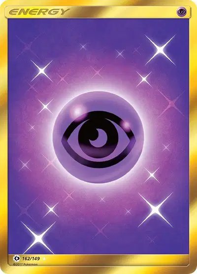 Psychic Energy (Secret) — Sun & Moon Base Set 162