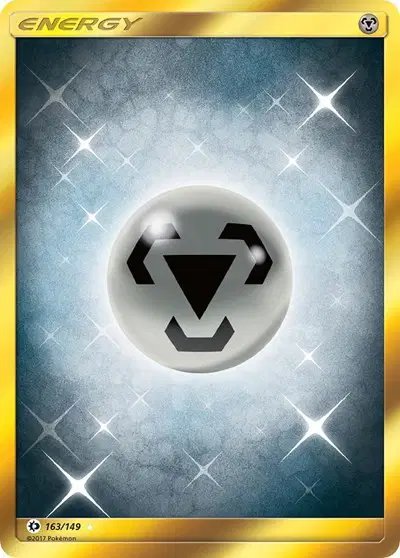 Metal Energy (Secret) — Sun & Moon Base Set 163