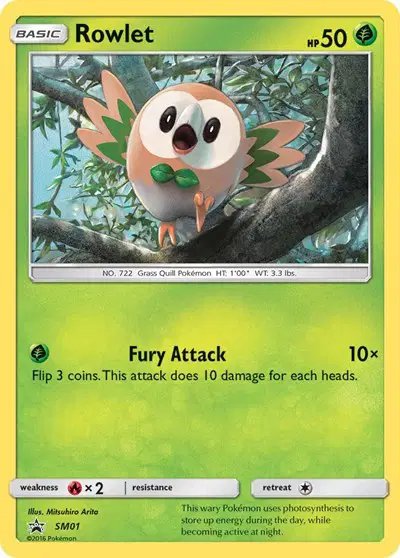 Rowlet — Sun & Moon Promo SM01