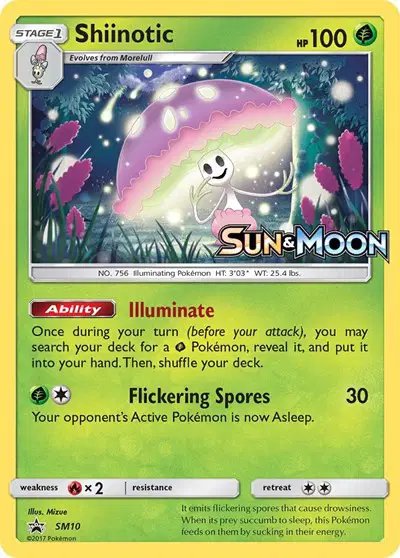 Shiinotic (Prerelease) — Sun & Moon Promo SM10