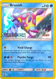 Bruxish (Staff Prerelease) — Sun & Moon Promo SM11
