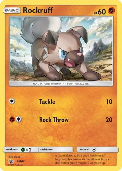 Rockruff — Sun & Moon Promo SM06