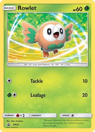 Rowlet — Sun & Moon Promo SM22
