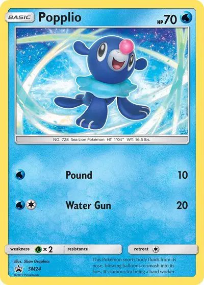 Popplio — Sun & Moon Promo SM24