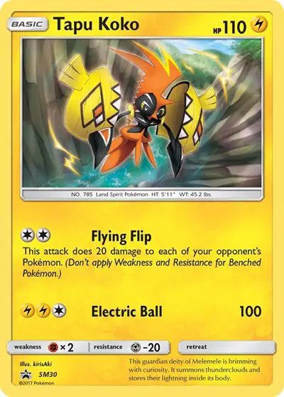 Tapu Koko — Sun & Moon Promo SM30