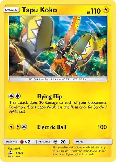 Tapu Koko — Sun & Moon Promo SM31