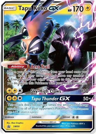 Tapu Koko GX — Sun & Moon Promo SM50