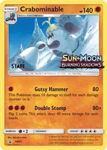 Crabominable (Staff Prerelease) — Sun & Moon Promo SM47