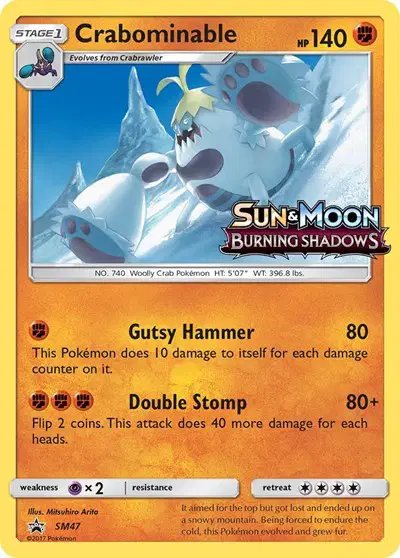 Crabominable (Prerelease) — Sun & Moon Promo SM47