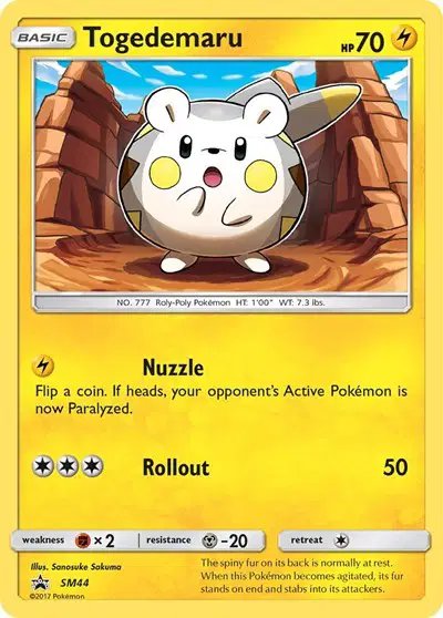 Togedemaru — Sun & Moon Promo SM44