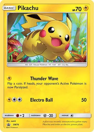 Pikachu — Sun & Moon Promo SM76