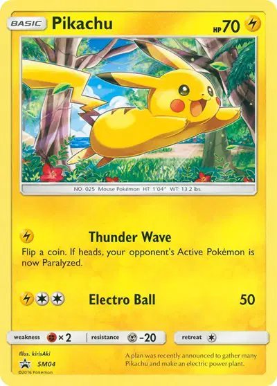 Pikachu — Sun & Moon Promo SM04