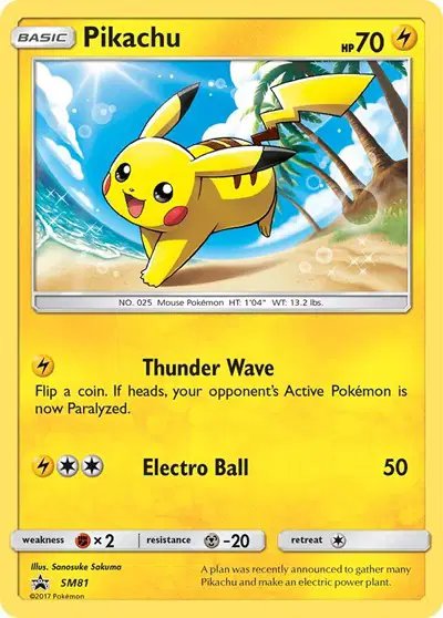Pikachu — Sun & Moon Promo SM81