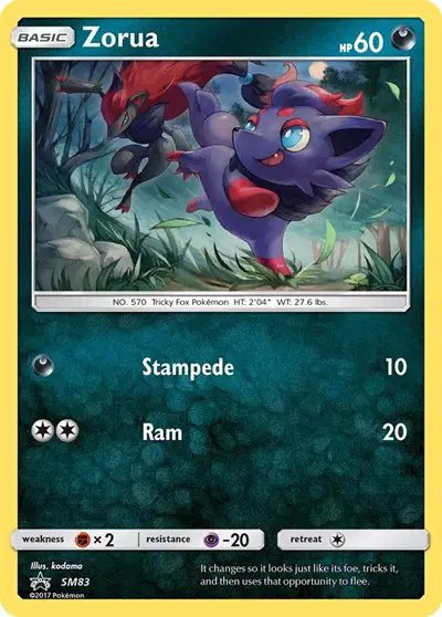 Zorua — Sun & Moon Promo SM83