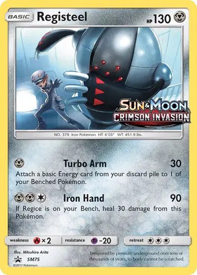 Registeel (Prerelease) — Sun & Moon Promo SM75
