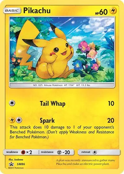 Pikachu — Sun & Moon Promo SM86