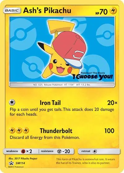 Ash's Pikachu — Sun & Moon Promo SM114