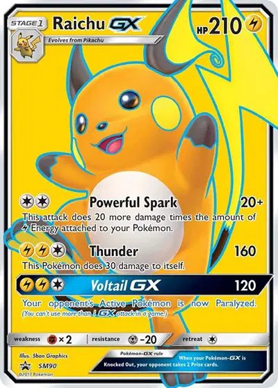 Raichu GX — Sun & Moon Promo SM90