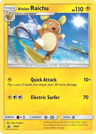 Alolan Raichu — Sun & Moon Promo SM65