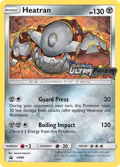 Heatran (Prerelease) — Sun & Moon Promo SM96