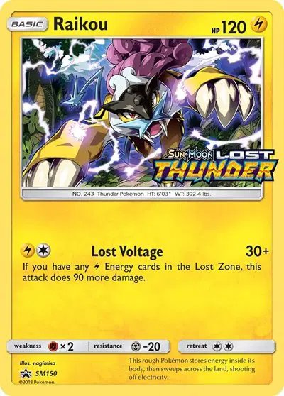 Raikou (Prerelease) — Sun & Moon Promo SM150