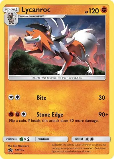 Lycanroc — Sun & Moon Promo SM105