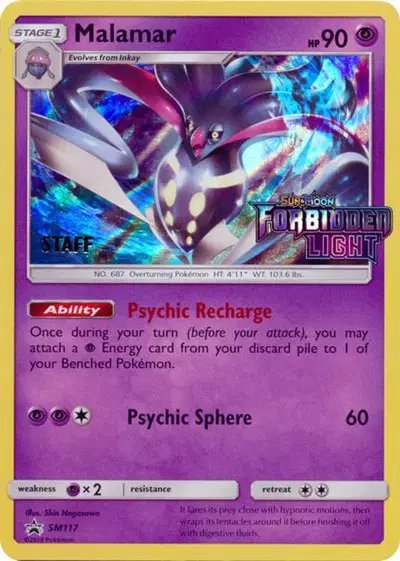 Malamar (Staff Prerelease) — Sun & Moon Promo SM117