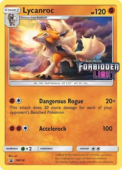 Lycanroc (Prerelease) — Sun & Moon Promo SM118