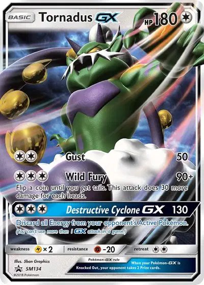 Tornadus GX — Sun & Moon Promo SM134