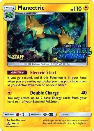 Manectric (Staff Prerelease) — Sun & Moon Promo SM130