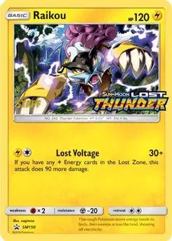 Raikou (Staff Prerelease) — Sun & Moon Promo SM150