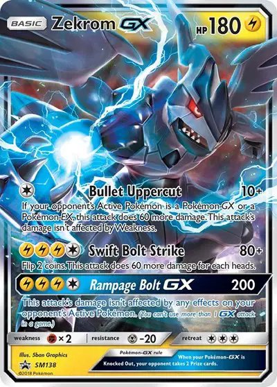 Zekrom GX — Sun & Moon Promo SM138