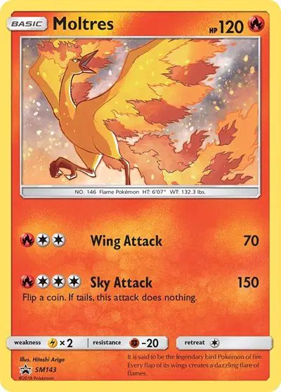 Moltres — Sun & Moon Promo SM143