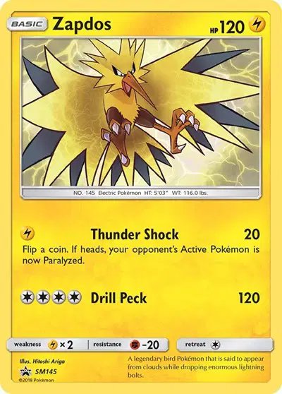 Zapdos — Sun & Moon Promo SM145