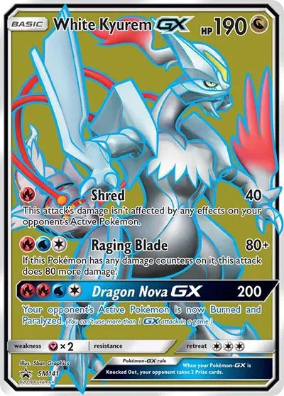 White Kyurem GX — Sun & Moon Promo SM141